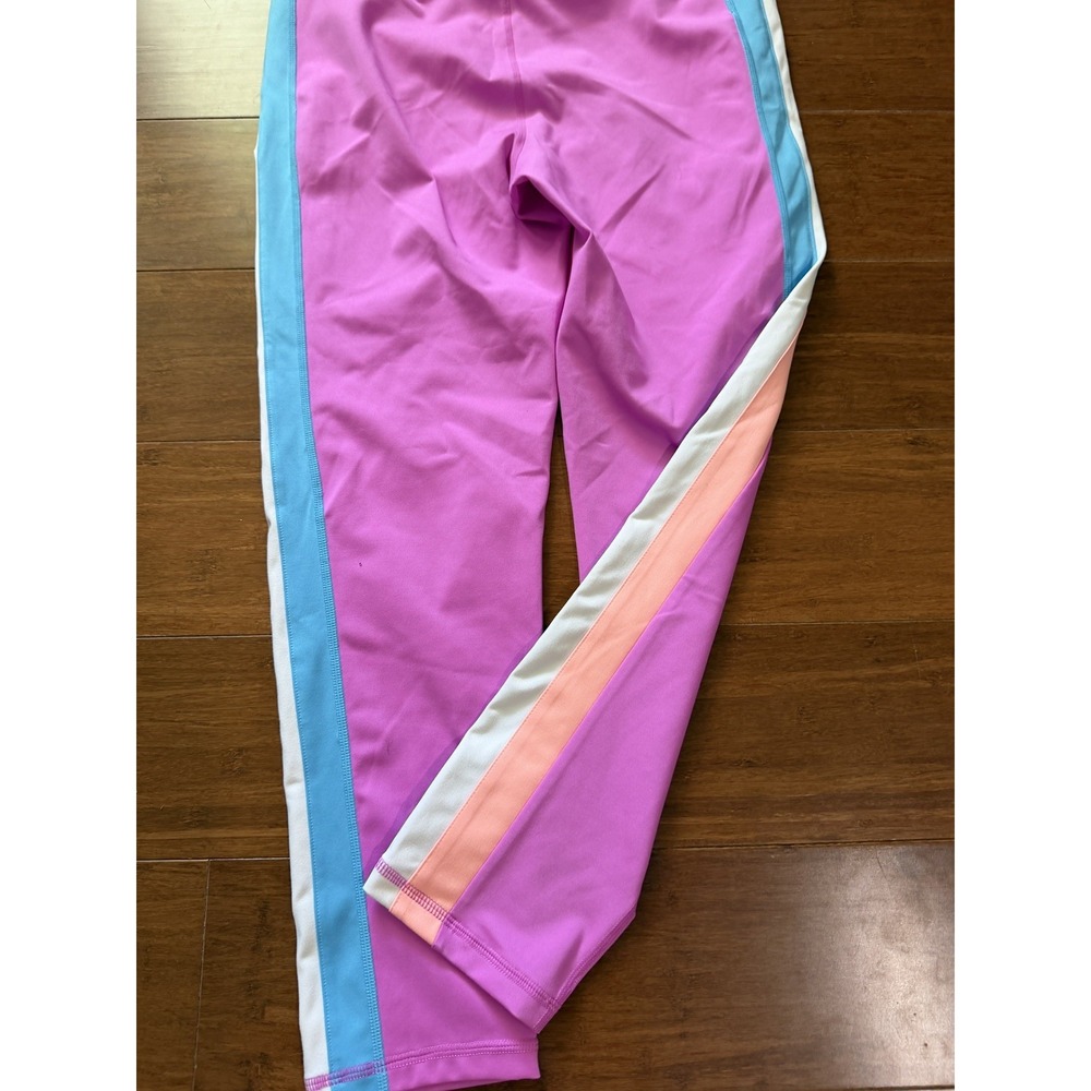 Lilly Pulitzer Luxletic Weekender High Rise Midi Leggings XL Upf 50 Striped